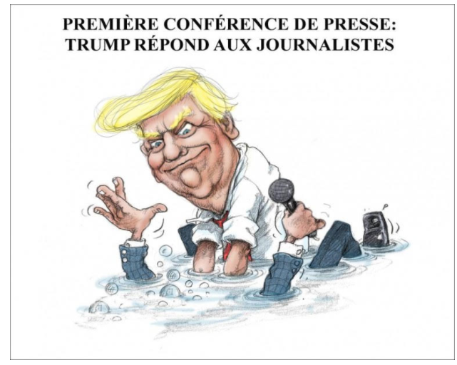 La Presse Trump cartoon