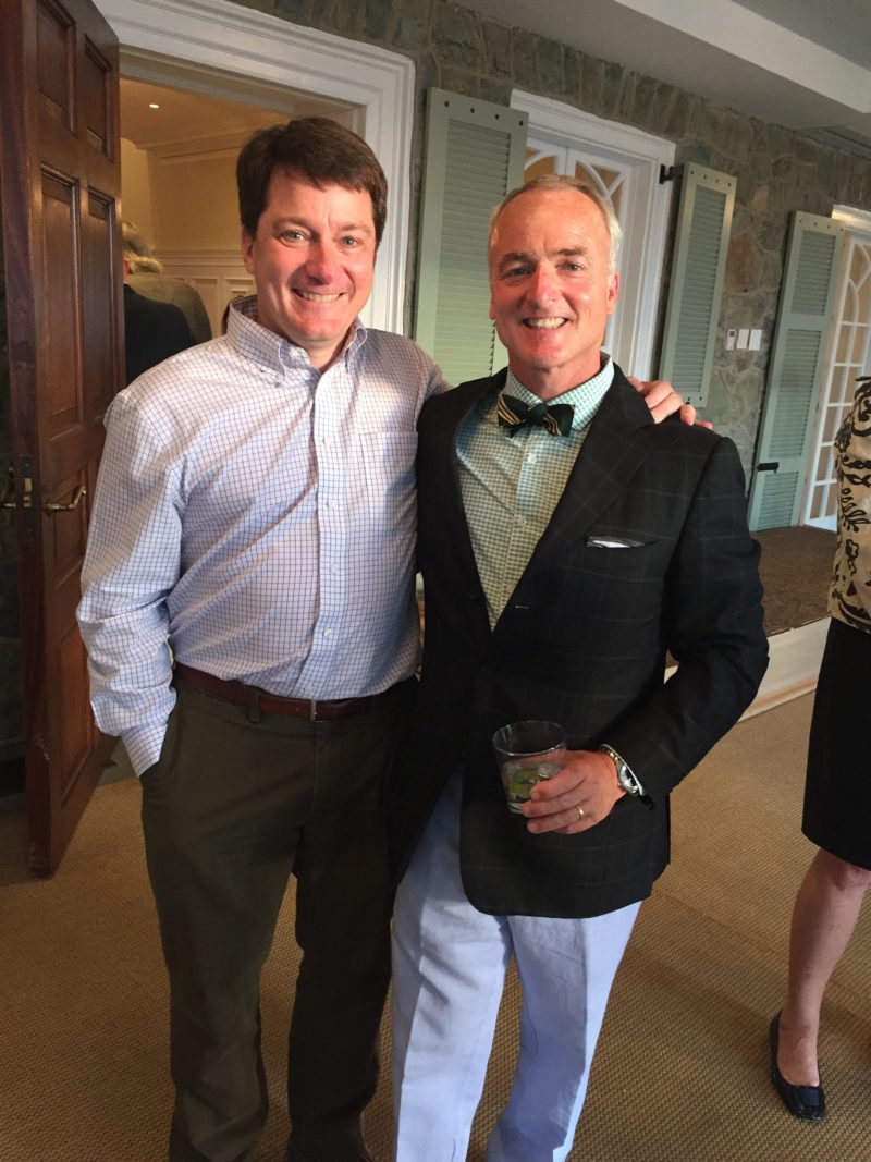 Wheeler with Rob Jiranek, publisher of the daily paper that partners with Charlottesville Tomorrow (courtesy Charlottesville Tomorrow)