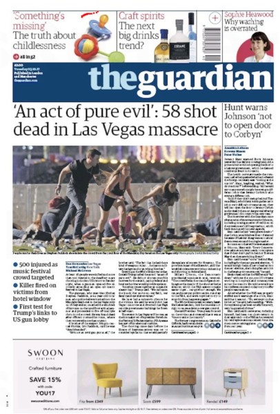 An analysis of Las Vegas shooting headlines reveals unsettling trends ...