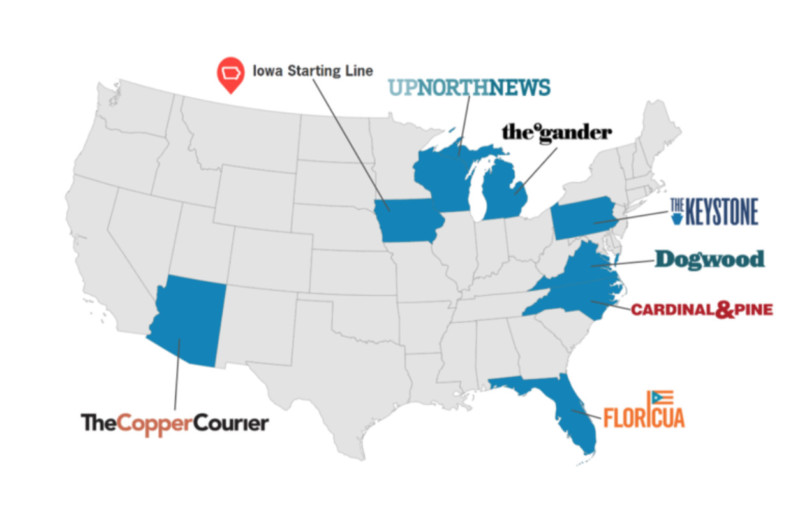 Courier Newsroom's titles. Graphic: Courier Newsroom